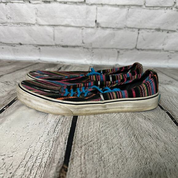 Vans Men’s or Women’s Colorful Striped Sneakers, Size 8, Pre-owned - Picture 2 of 8